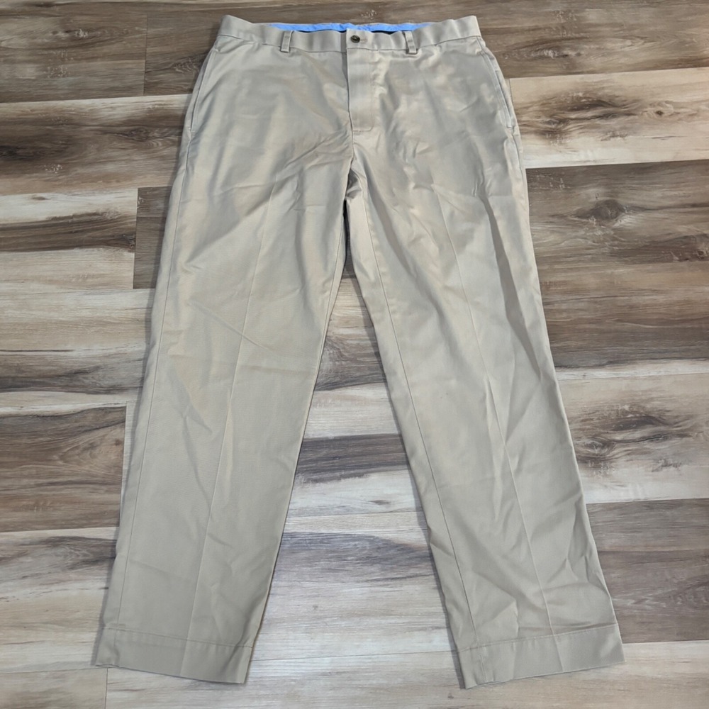 Brooks Brothers Pants Mens 36 x 31 Khaki Lightweight Advantage Chino Clark Stret